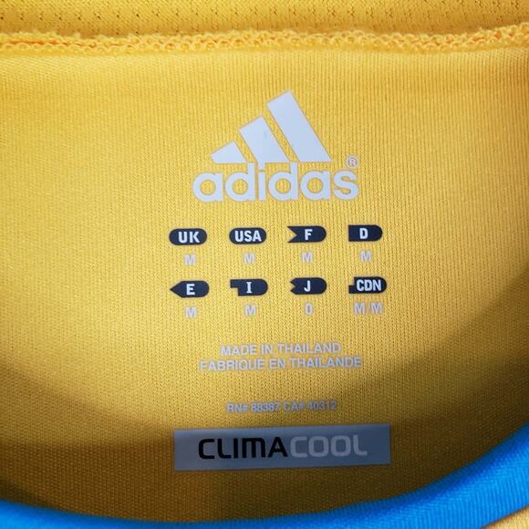 Ukrain Football National Team Jersey 2012-2014 Yellow SS Home Size Medium M - Picture 7 of 11